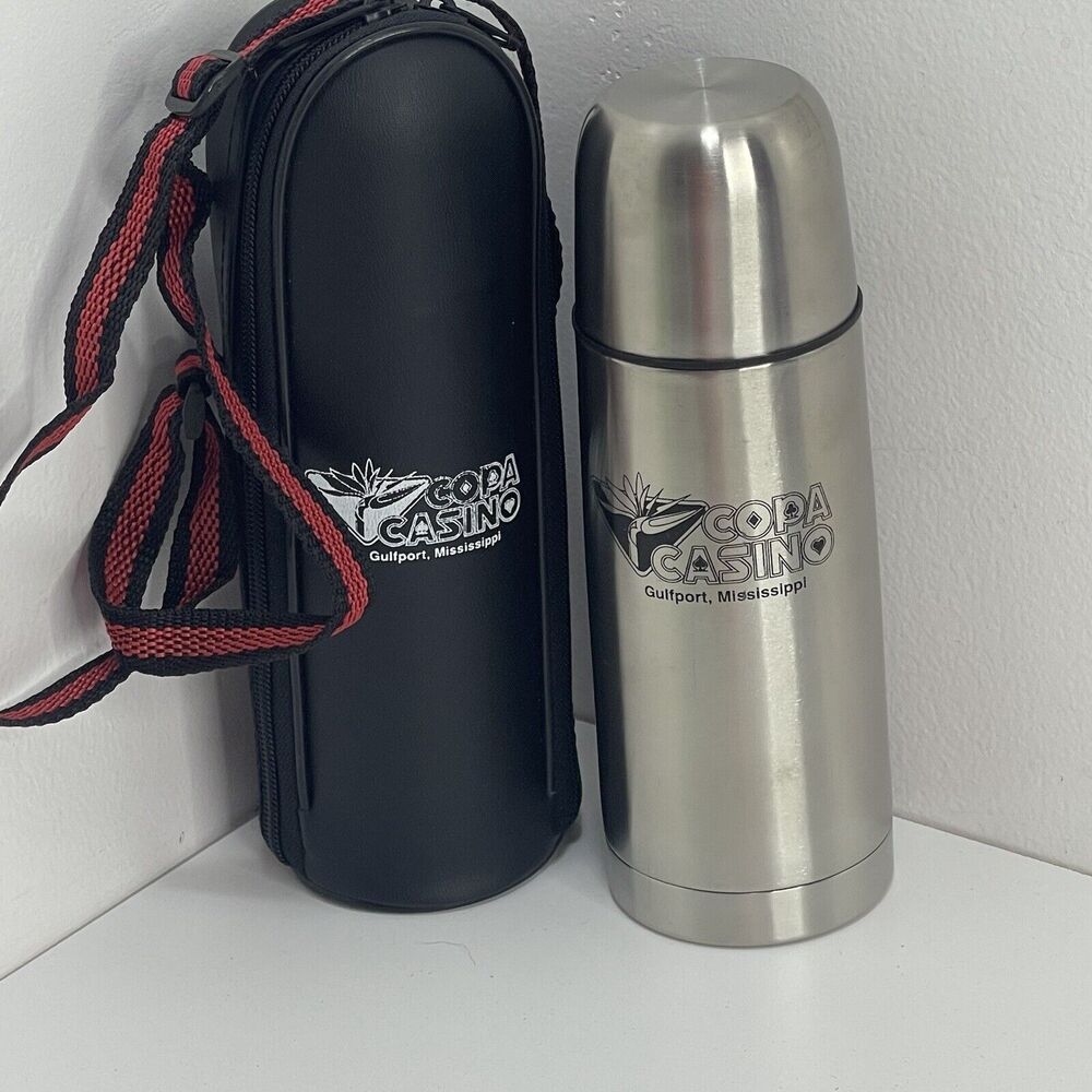 Copa casino memorabilia Gulfport Mississippi travel mug with case
